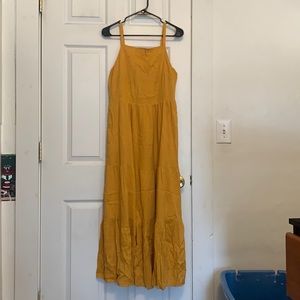 Yellow maxi dress